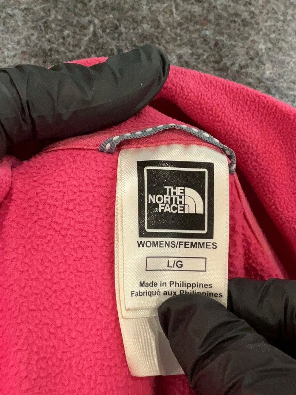 The North Face Polartec Raspberry Fleece 1/4 Zip Pullover Top Size Large - Picture 8 of 8